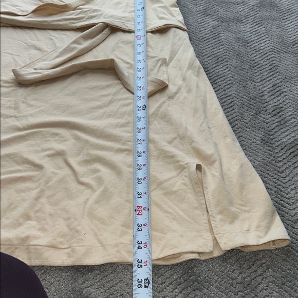 Lululemon Cotton Wrap-Front T-Shirt Dress Prosecco Pima Cotton - Picture 13 of 13